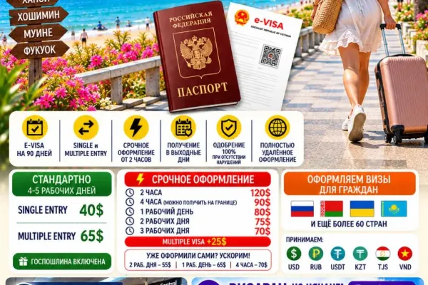 e-Visa во Вьетнам + визаран